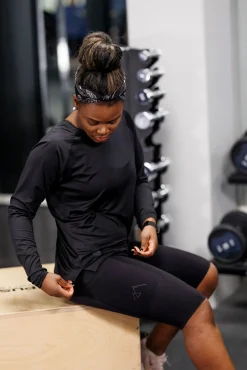 Active shape midi biker shorts - Black*Careless Discount