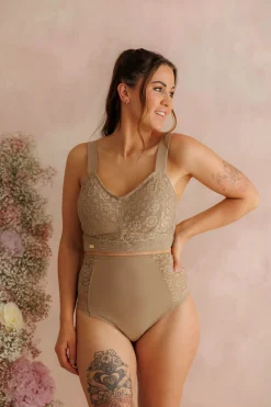 Aline Flower Bra Big Cup -*Careless Fashion