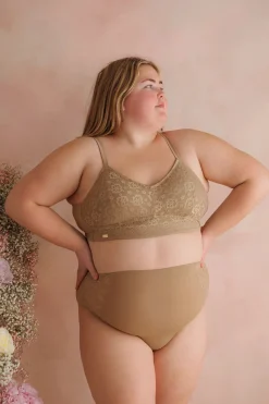 Aline Flower Bra Small Cup -*Careless Sale