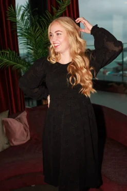 Anna Chiffon kjole -*Careless Outlet