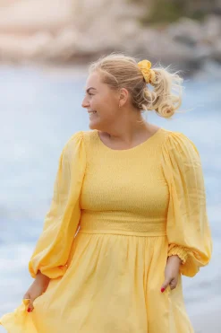 Anna Solid kjole -*Careless Best