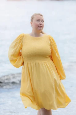 Anna Solid kjole -*Careless Best