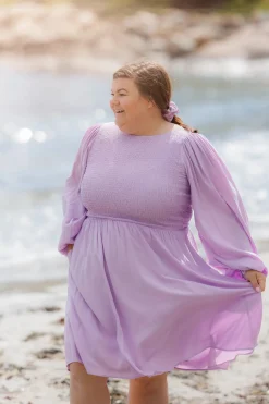 Anna Solid kjole -*Careless Fashion