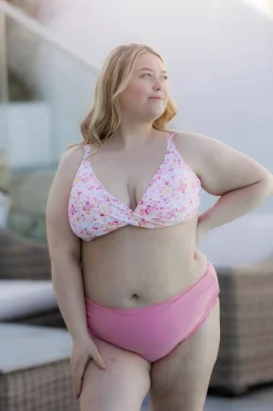 Bali bikinitopp - Lyserosa - Flower Paint*Careless Clearance