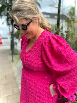 Belle Dots Maxikjole - Pink Peacock*Careless Sale