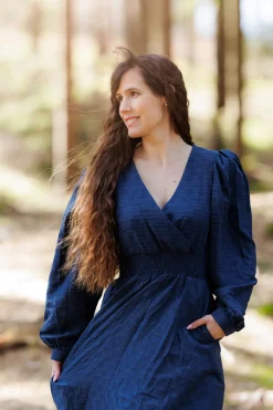 Belle Kjole - Marineblå*Careless Discount