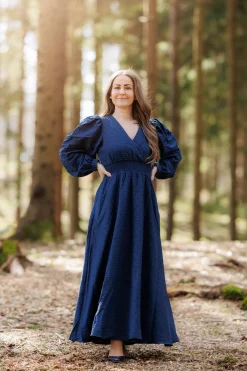 Belle Maxikjole - Marineblå*Careless Clearance