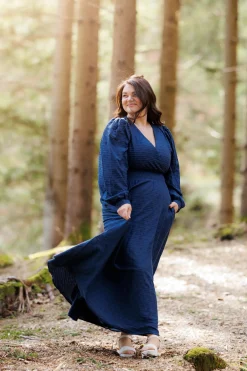 Belle Maxikjole - Marineblå*Careless Clearance