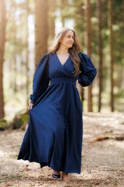 Belle Maxikjole - Marineblå*Careless Clearance