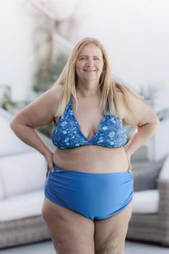 Cuba Ruffles bikinitopp - Mørkeblå - Pansy*Careless Hot