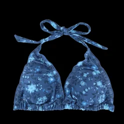 Cuba Ruffles bikinitopp - Mørkeblå - Pansy*Careless Hot