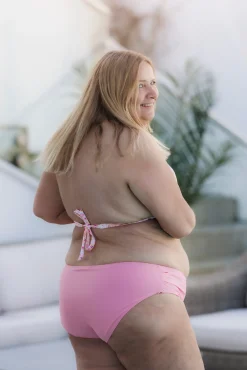 Cuba Ruffles bikinitopp - Lyserosa - Flower Paint*Careless New