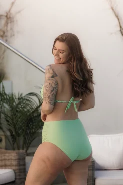 Cuba Ruffles bikinitopp - Pastellgrønn - Pansy*Careless Clearance