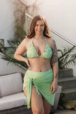 Cuba Ruffles bikinitopp - Pastellgrønn - Pansy*Careless Clearance