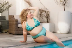 Cuba Ruffles bikinitopp - Turkis - Aster*Careless New