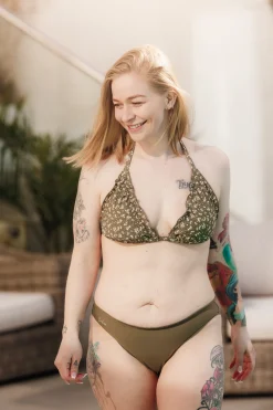 Cuba Ruffles bikinitopp - Grønn - Dalia*Careless Clearance