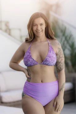 Cuba Ruffles bikinitopp - Lilla - Daisy*Careless Online