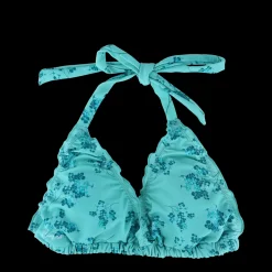 Cuba Ruffles bikinitopp - Turkis - Blossom*Careless Outlet