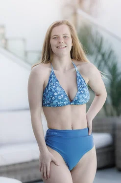 Cuba Ruffles bikinitopp - Mørkeblå - Bellflower*Careless Outlet