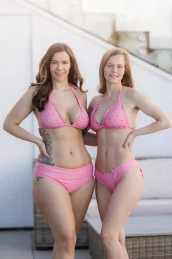 Cuba Ruffles bikinitopp - Lyserosa - Dalia*Careless Outlet