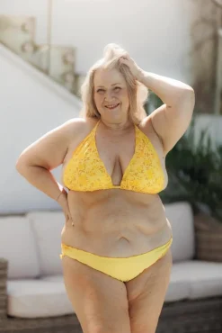 Cuba Ruffles bikinitopp - Gul - Pansy*Careless Hot