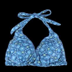 Cuba Ruffles bikinitopp - Mørkeblå - Daisy*Careless Hot