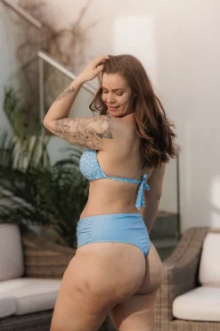 Cuba Ruffles bikinitopp - Lyseblå - Dalia*Careless Clearance