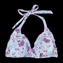 Cuba Ruffles bikinitopp - Lilla - Flowerpower*Careless Online