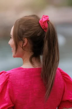 Flower Scrunchie 2pk -*Careless Discount