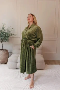 Fluffy Morgenkåpe -*Careless Outlet