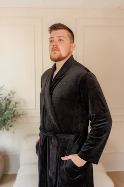 Fluffy Morgenkåpe mann -*Careless Sale