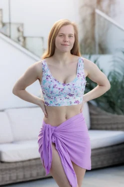 Miami bikinitopp - Lilla - Flowerpower*Careless Outlet