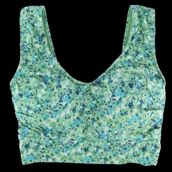 Miami bikinitopp - Pastellgrønn - Flower paint*Careless Discount