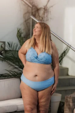 Mid Waist bikinitruse - Lyseblå*Careless Hot