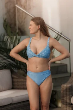 Mid Waist bikinitruse - Lyseblå*Careless Hot