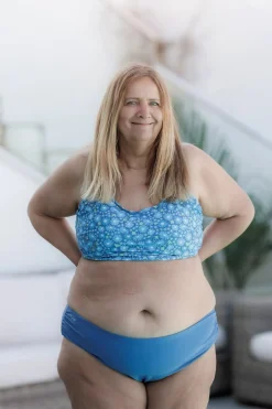 Mid Waist bikinitruse - Mørkeblå*Careless Hot