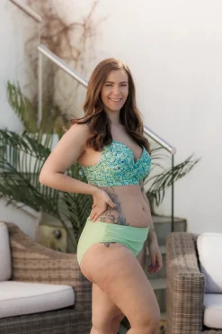 Mid Waist bikinitruse - Pastellgrønn*Careless Online