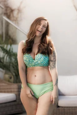 Mid Waist bikinitruse - Pastellgrønn*Careless Online