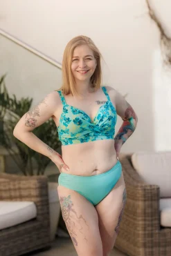 Mid Waist bikinitruse - Turkis*Careless Online