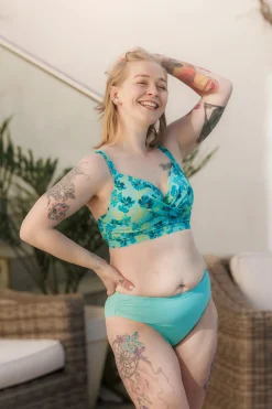 Mid Waist bikinitruse - Turkis*Careless Online