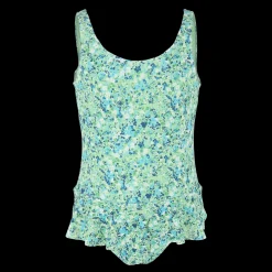 Nice Badedrakt Barn - Pastellgrønn - Flower Paint*Careless Discount