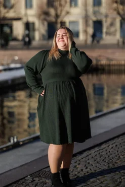 Rib kjole -*Careless Fashion