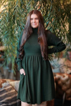 Rib kjole -*Careless Fashion