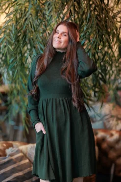 Rib kjole -*Careless Fashion